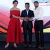 Ravi Dahiya and Saiyami Kher present the Weightlifting (Male) award to Rishikanta Singh at #TOISA2025