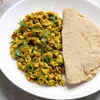 Article image for: Masala Egg Bhurji with <i class="tbold">roti</i>