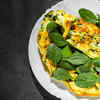 Paneer and Spinach Omelette
