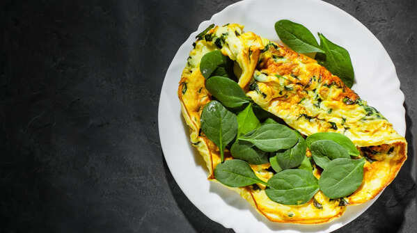 Paneer and Spinach Omelette