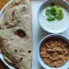 Singhara Atta and Paneer Paratha with Peanut Curd Dip