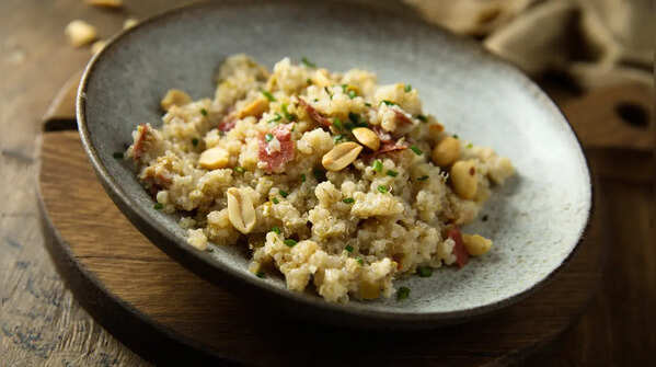 Samak Rice Khichdi with Peanuts