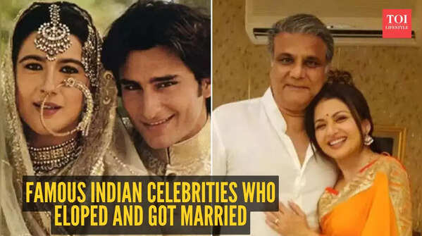 Famous Indian celebrities who eloped and got married