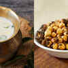 Masala Buttermilk and Roasted Chana-160 calories