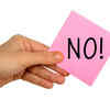 Practising saying “No” often