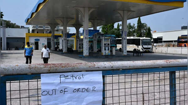 Police deployed at several fuel outlets