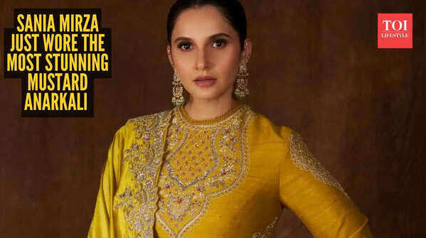 Sania Mirza serves regal ethnic glam in mustard Anarkali