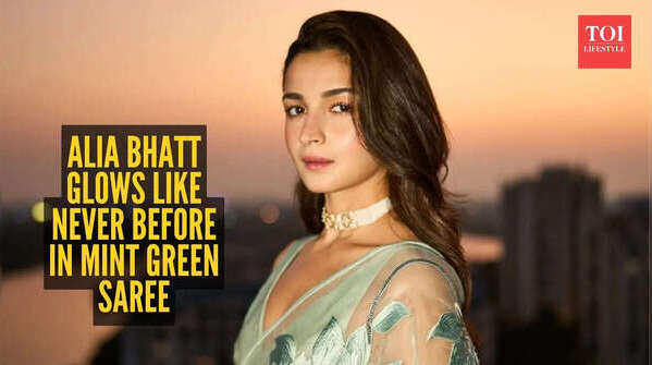 Alia Bhatt glows like never before in mint green saree