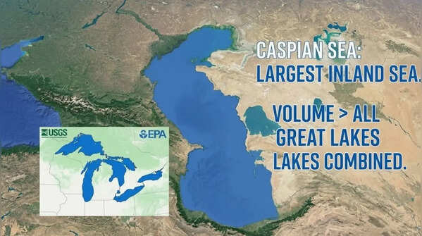 Largest inland sea