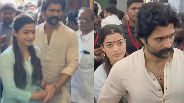 Rashmika’s simple blue Chikankari look