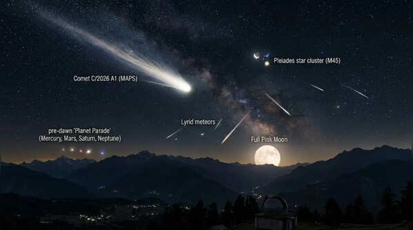 8 sky events in April 2026 you can’t miss: From a blazing comet to meteor storms