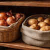 Keep onions and potatoes in a dark basket