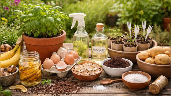 Simple garden hacks with household items to grow healthier plants naturally