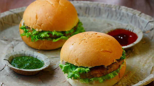 Chickpea Tofu Patty Burger