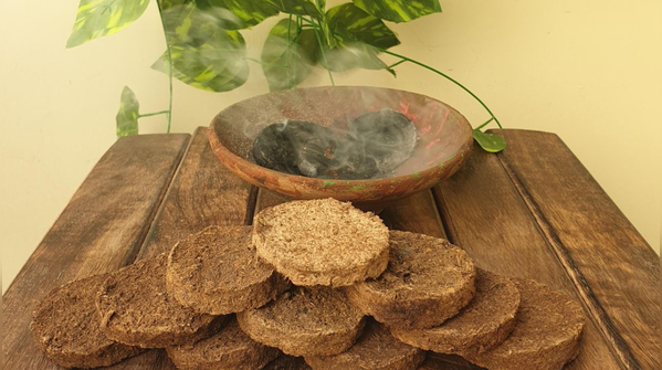 Animal residues applied to the body and face