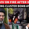 Article image for: Shock Video: Tel Aviv 'On Fire' After Iran Fires Missiles With Cluster Payload | Watch