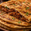 Caramelised onion paratha