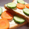 Dahi Cucumber Carrot Sandwich