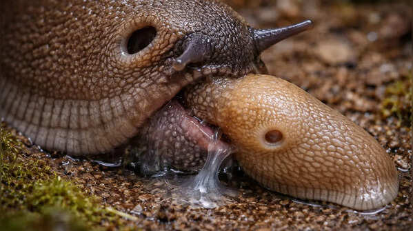 Slugs can be carnivorous