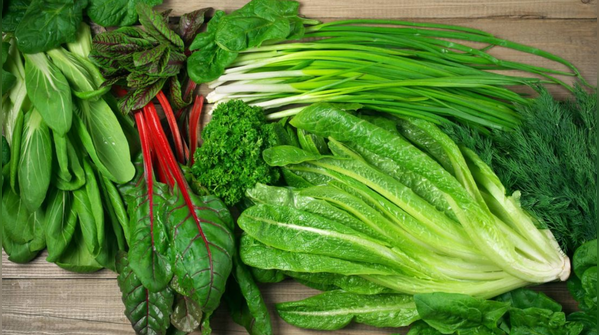 Leafy green vegetables