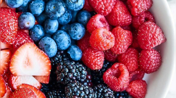 End the evening with berry bowls