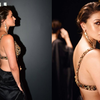 Bejewelled blouse with a barely-there back