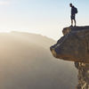 Reaching the edge, then walking away