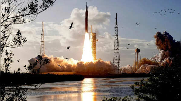 Nasa's Artemis II moon rocket lifts off from the Kennedy Space Center's Launch Pad 39-B Wednesday, April 1, 2026.