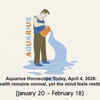 Article image for: Aquarius Horoscope Today, April 4, 2026:Health remains normal, yet the mind feels restless