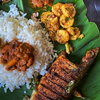 Fish curry and rice