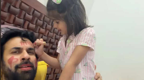 Rajeev shares some quality time with Ziana