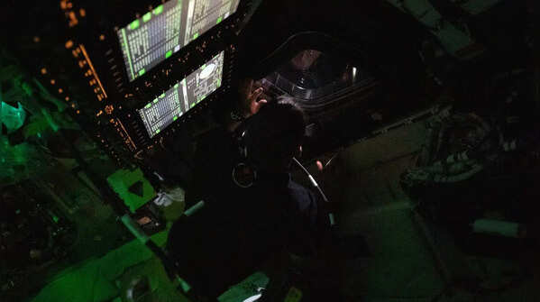 Jeremy Hansen captured inside Orion on Nikon D5