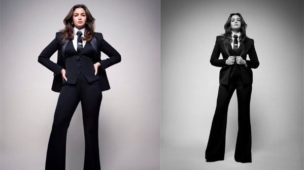 Throwing an androgynous tux glam