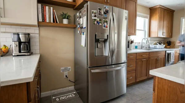 Your refrigerator needs distance from the wall
