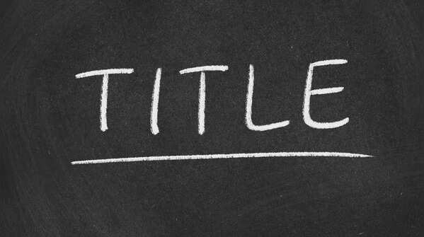 Choosing titles over real learning