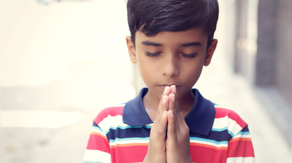 A gesture of humility and surrender