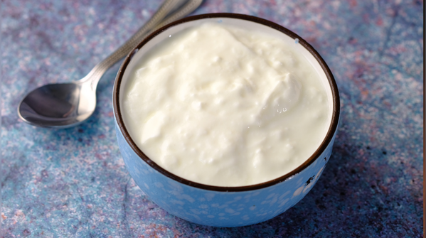 Milk becomes yogurt