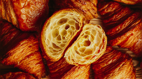 Croissant and café au lait, France