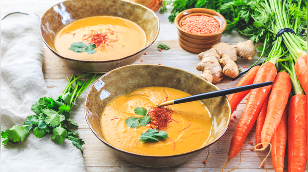 Lentil curry with coconut milk