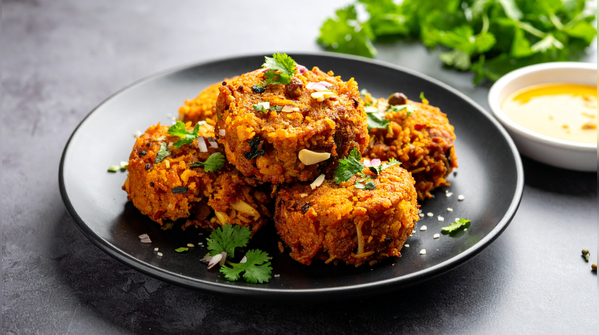 Crispy lentil fritters