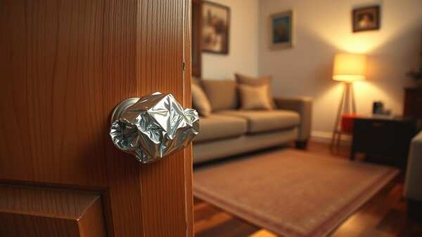 Why wrapping aluminium foil around door handles works as a DIY security  trick | - The Times of India