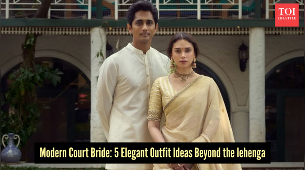 Bridal outfits for a fuss-free court wedding