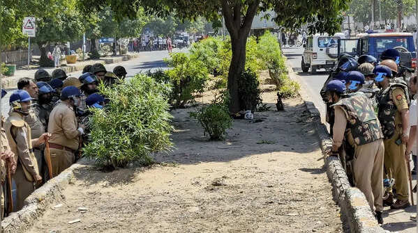 Heavy police deployment to restore order