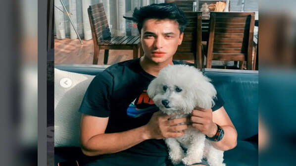 With his cute friend