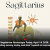 Article image for: Sagittarius Horoscope Today, April 14, 2026: Avoid lending money today, and don’t spend to impress anyone