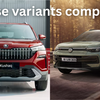 Article image for: Volkswagen Taigun facelift vs Skoda Kushaq facelift: Entry-level trim features compared