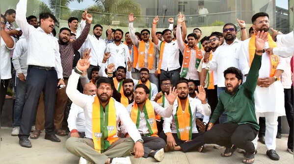 BJP activists stage protest
