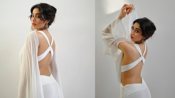 Is Janhvi Kapoor redefining angel-core or breaking it? Her latest  criss-cross edgy gown sparks buzz | - The Times of India