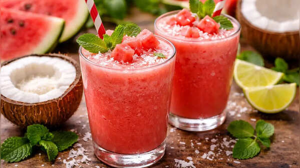 Watermelon coconut drink