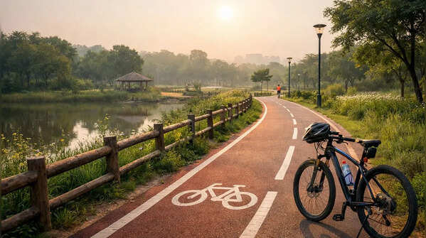 Cycle at Biodiversity Park, Sector 91